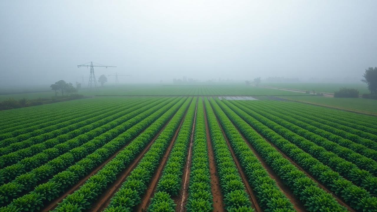 Organic vegetable farm